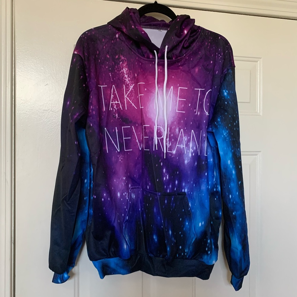 TAKE ME TO NEVERLAND Unisex Hoodie NWOT 🌴